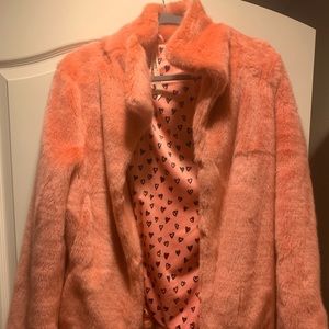 COPY - Peach fur jacket